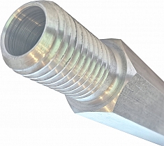 Наружная резьба шестигранного алюминиевого удлинителя для алмазной коронки Kern 1 1/4 UNC, 200 мм Наружная резьба шестигранного алюминиевого удлинителя для алмазной коронки Kern 1 1/4 UNC, 200 мм