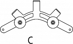 Сегмент C роторного трубореза для полиэтиленовых труб Reed In-Line Rotary Pipe Cutter PLAS3PE