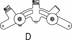 Сегмент D роторного трубореза для полиэтиленовых труб Reed In-Line Rotary Pipe Cutter PLAS3PE