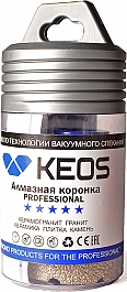 Упаковки коронки алмазной по керамограниту Keos Professional Vacuum Brazed M14 50 мм